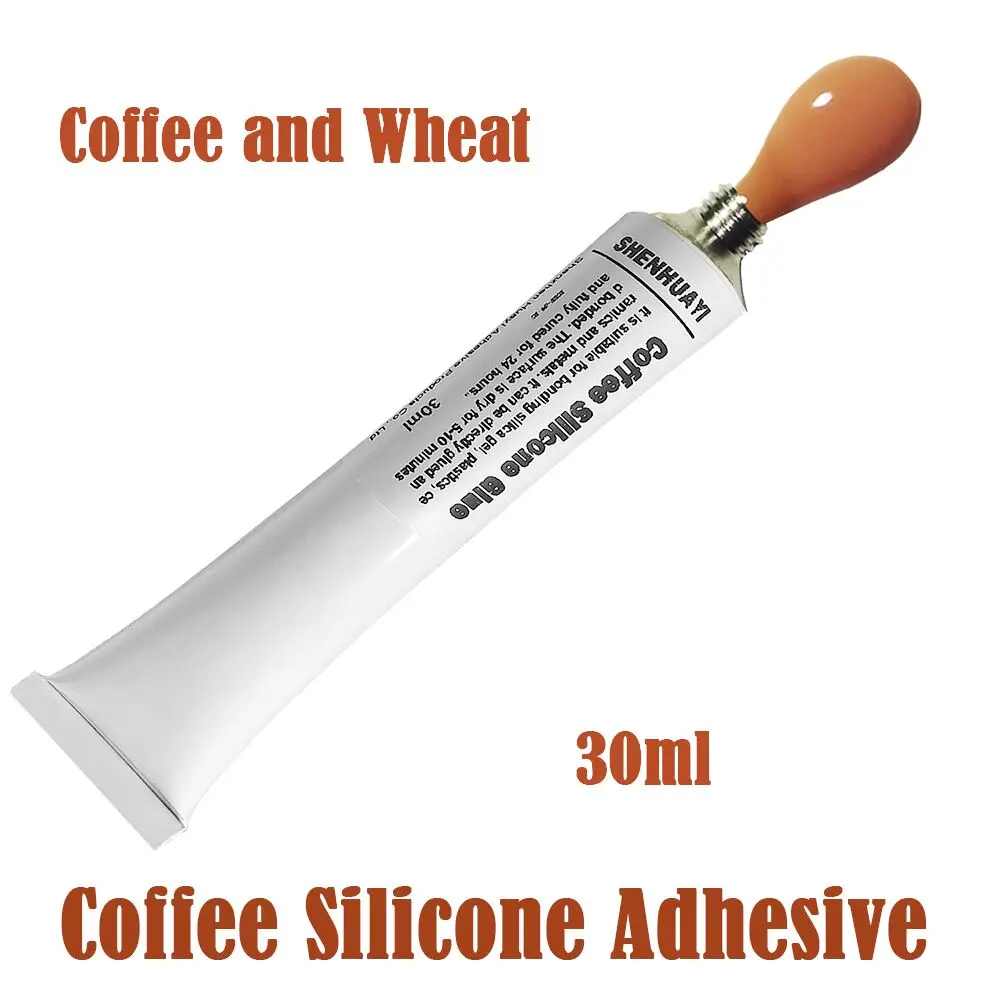 Cola adesiva do silicone, carne macia, marrom do trigo