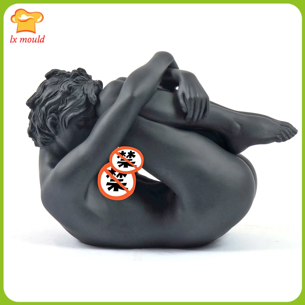 3D Female Whole Body Nude Silicone Mold Art Boby Girl Handmade Soap Candle Mould-Gift Plaster Resin Decoration Molds