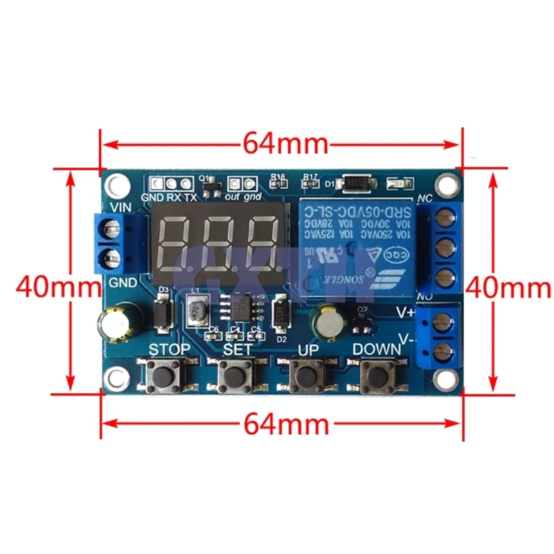 DC 6-40V Battery Charger Discharger Control Switch Undervoltage Overvoltage Protection Board Auto Cut Off Disconnect Controller