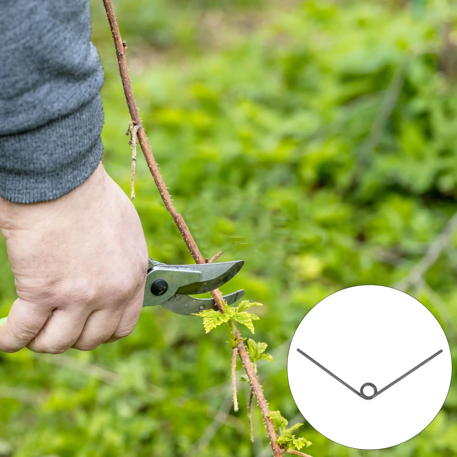 10Pcs Pruning Shear Spring Small Springs High Grade Manganese Steel Garden Pruner Replacement Springs Trimming Cutting Tools