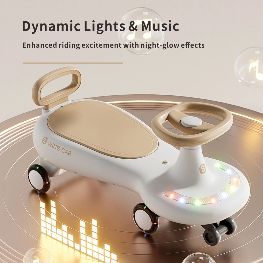 دراجة توازن الطفل، سيارة تذبذب الوالدين والطفل مع تصميم وموسيقى مضادة للطرف للأولاد والبنات من عمر 1 إلى 8 سنوات للعب الداخلي والخارجي #5