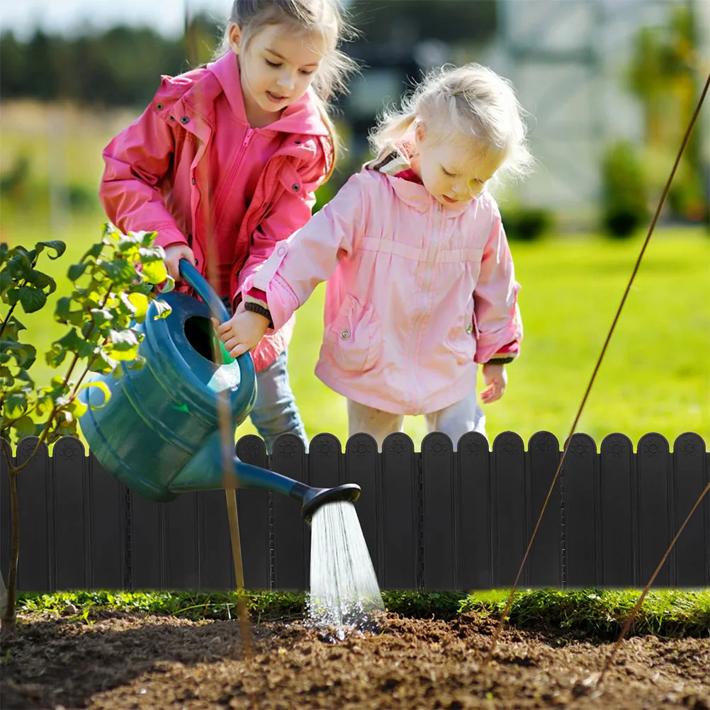 

Plastic Garden Lawn Fence Landscape Fencing Ornamental Border Panel Yard Edging Durable Fence Plants Shrubs Flowers Reusable