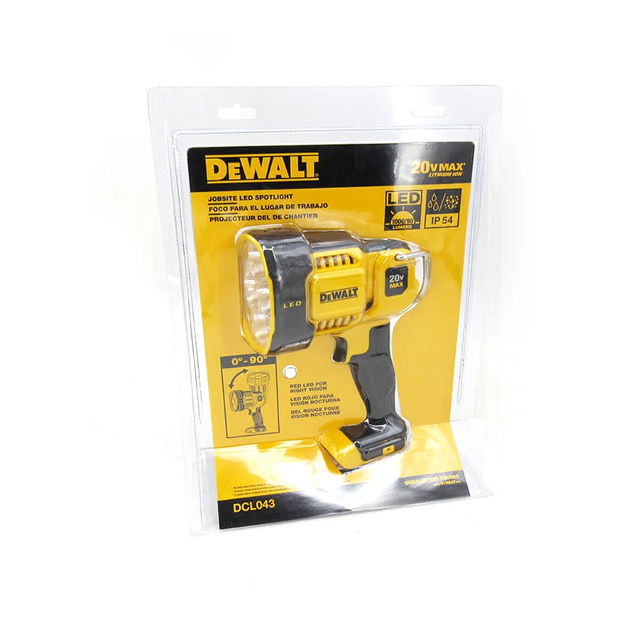 Imagem -06 - Dewalt Dcl043 Local de Trabalho Led Holofote 20v Portátil Led Worklight Bateria de Lítio Ferramentas Elétricas Lanternas para Ferramenta Nua ao ar Livre