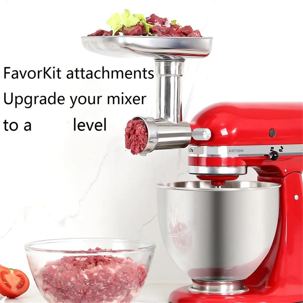 Для ручки крепления ручки миксера Kitchenaid с накатанной головкой и втулкой, нержавеющая сталь премиум-класса, для стабильной и безопасной работы # A66K