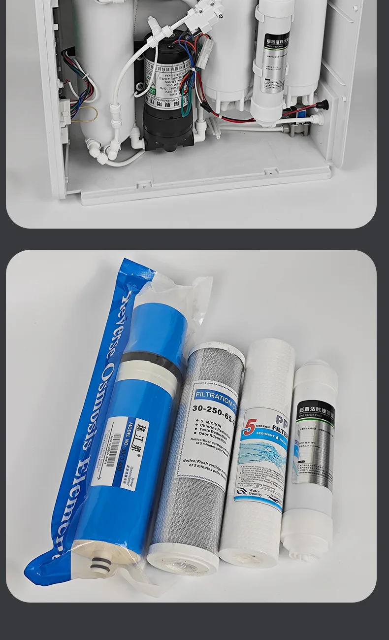Küchen-Wasserfilter Umkehrosmose-Wasserfiltrationssystem 600G/800G Durchflussrate, Reduzierter TDS, 2:1 Entwässerungsverhältnis – Detail 16