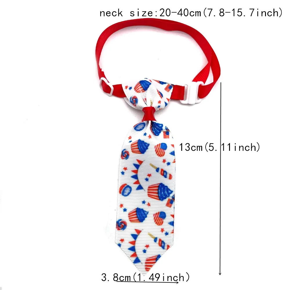 50/100pcs Pet Dog American Independence Days Bowties Neckties 4th of July Pet Accessories for Small Dog Bow Tie Pet Supplies