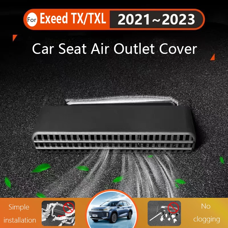 Car Air Outlet Covers For Chery Exeed TX TXL 2021 2022 2023 Under Seat Conditioning Anti-Clogging Caps Auto Interior Accessories