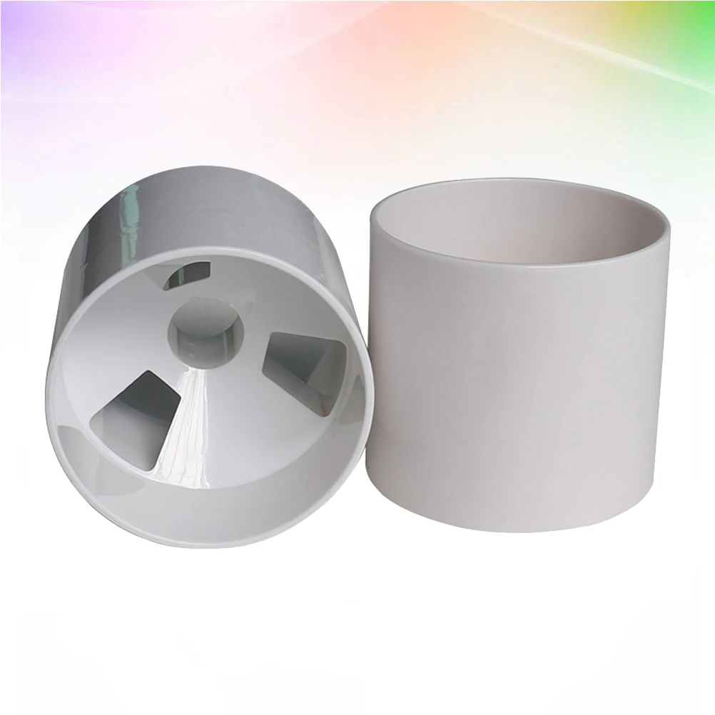 

4 Pcs Flag Pole Golf Plastic Hole Cup Putting Green Cups Practice Tool White with Training Equipment Man