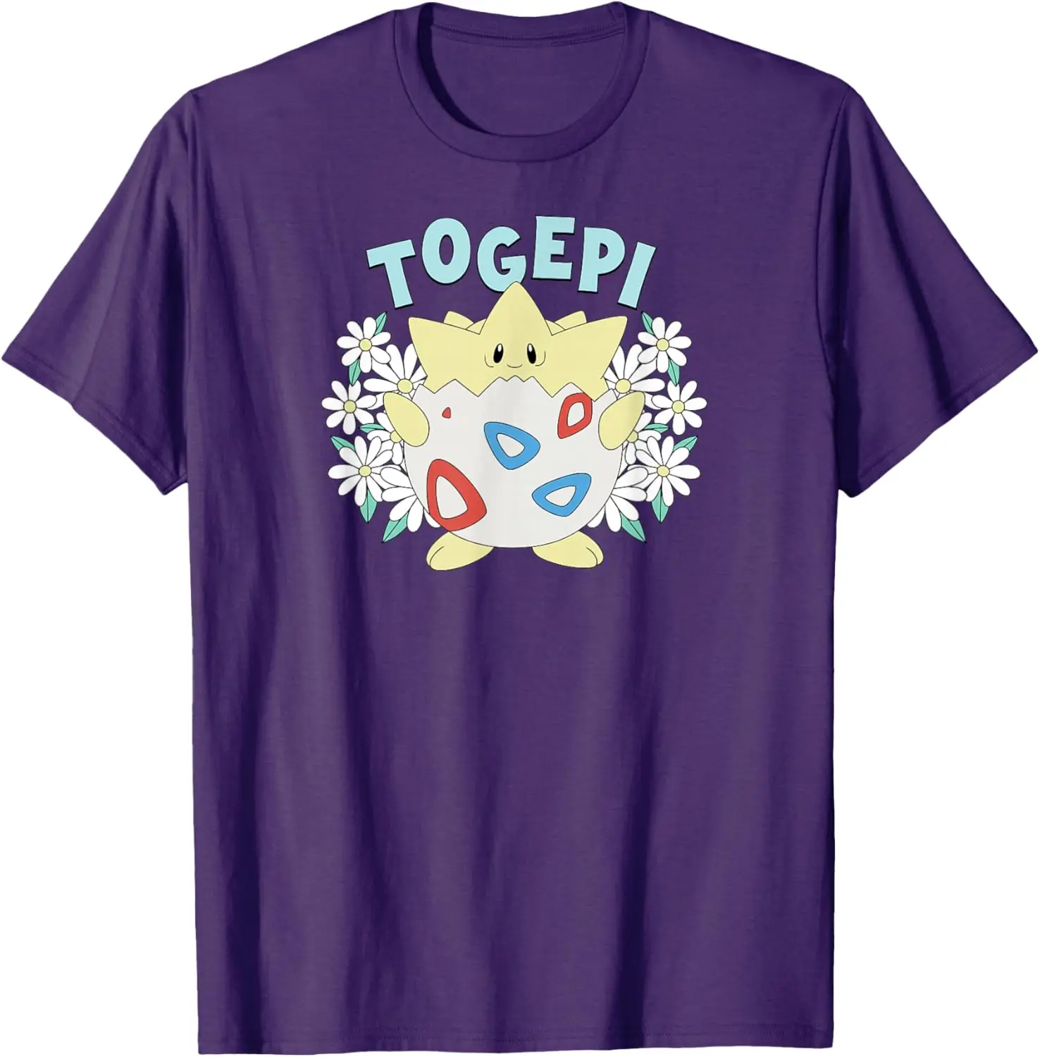 Pokémon - Camiseta divertida de anime con diseño de huevo de Pascua floral Togepi S-6XL