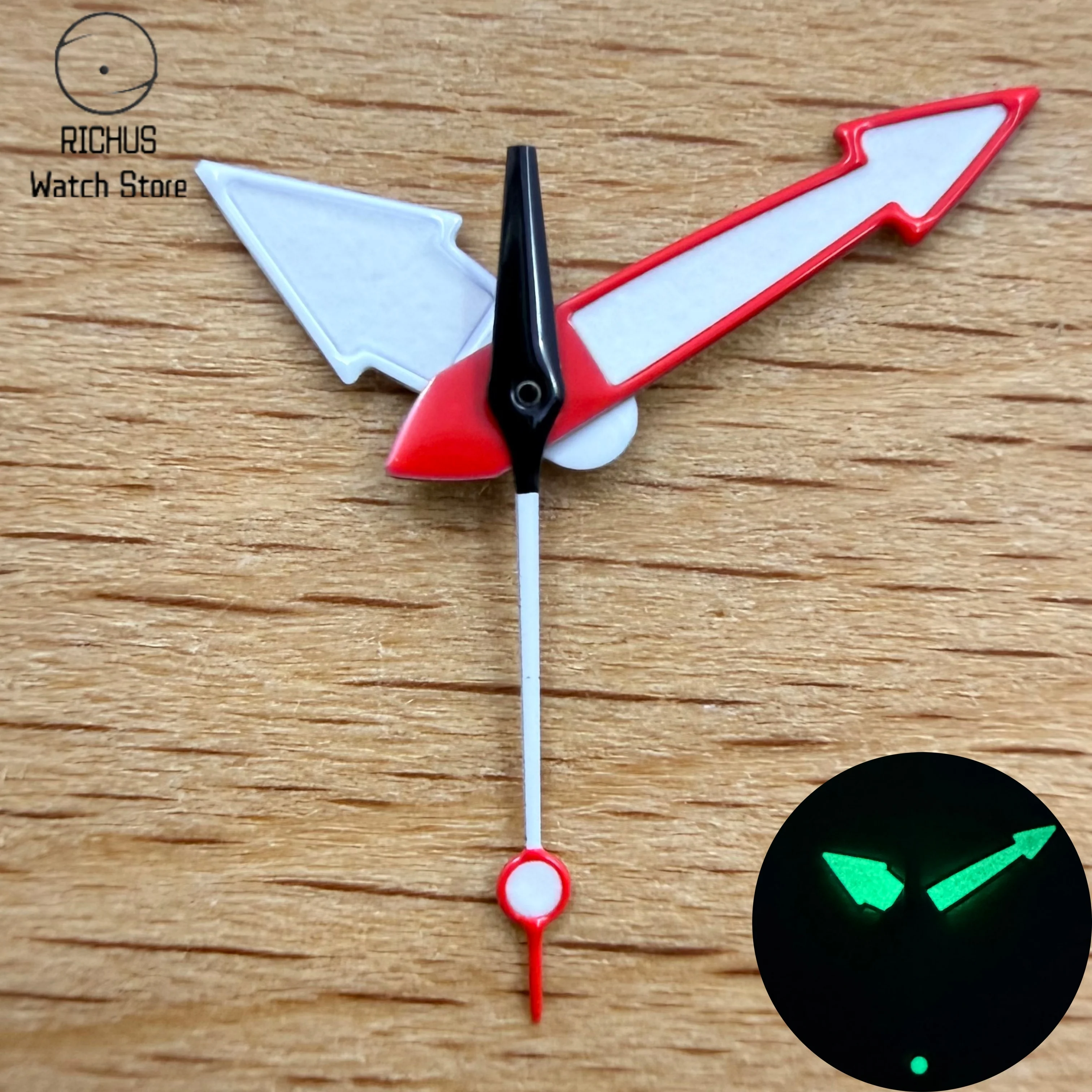 3Pcs Broad Arrow Luminous Watch Hands Set Fit NH35 NH36 ETA2824 2836 PT5000 Miyota8205 8215 821A DG2813 3804 Automatic Movement