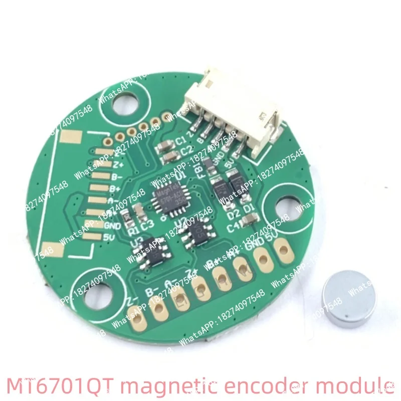The MT6701QT magnetic encoder incremental magnetic encoder module features multi-mode differential output