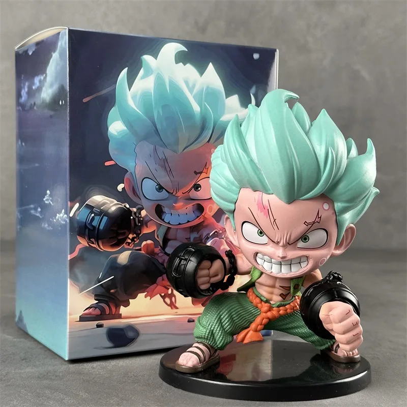 Uma peça cosplay transformando figura q versão desktop computador caso anime temático modelo de exibição brinquedos colecionáveis & hobbies