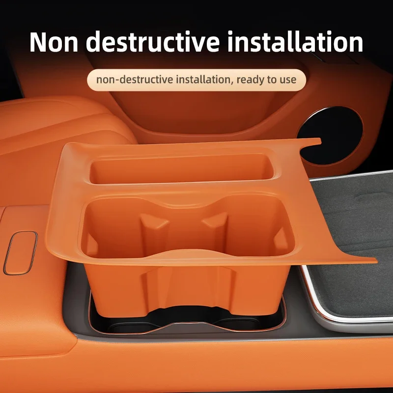 

2025 For Toyota BZ3X Center Console Below Storage Box Beyond Zero 3X Central Control Organizer Mat Car Interior Silicone
