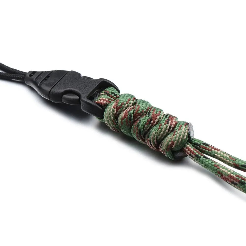 High Quality High Strength Parachute Cord Hanging Rope Paracord Keychain Key Ring Camera Anti-lost Lanyard