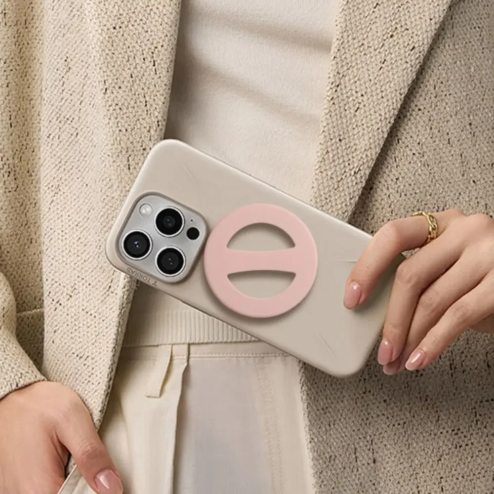 سيليكون المغناطيسي الهاتف حامل أحمر الشفاه المغناطيسي العالمي الشفاه الصقيل الهاتف الخلفي حامل جراب هاتف قوس النساء فتاة #4