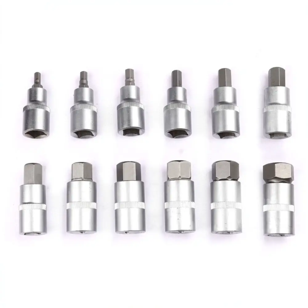 Professional Socket Set 1 2 Drive Chrome Vanadium Steel For Bianxingji Repair Tool Kit Matte Finish Anti Slip Mechanic Hardware