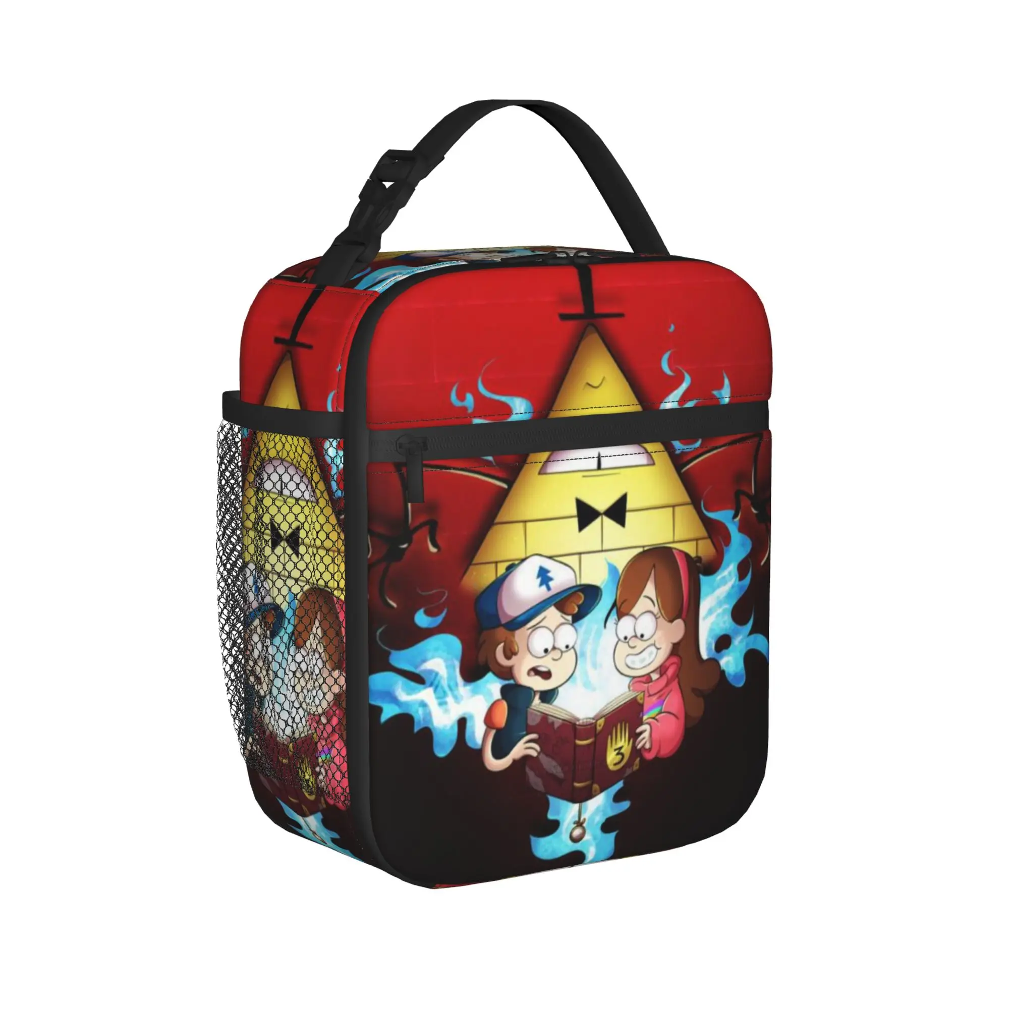 Gravitys Falls Thermal Insulated Lunch Bag for Work  Portable Bento Box Men Women Cooler Thermal Lunch Boxes