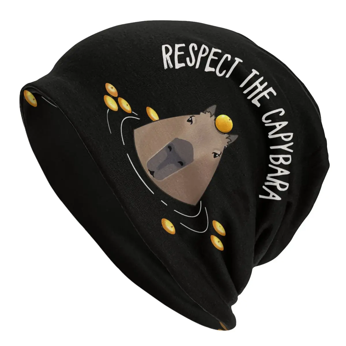 Respect Capybara Unisex Bonnet Thin Cycling Skullies Beanies For Men Women