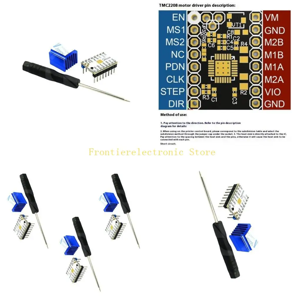 

G8DB TMC2208 Драйвер двигателя Принтер TMC2208 Модуль движения двигателя