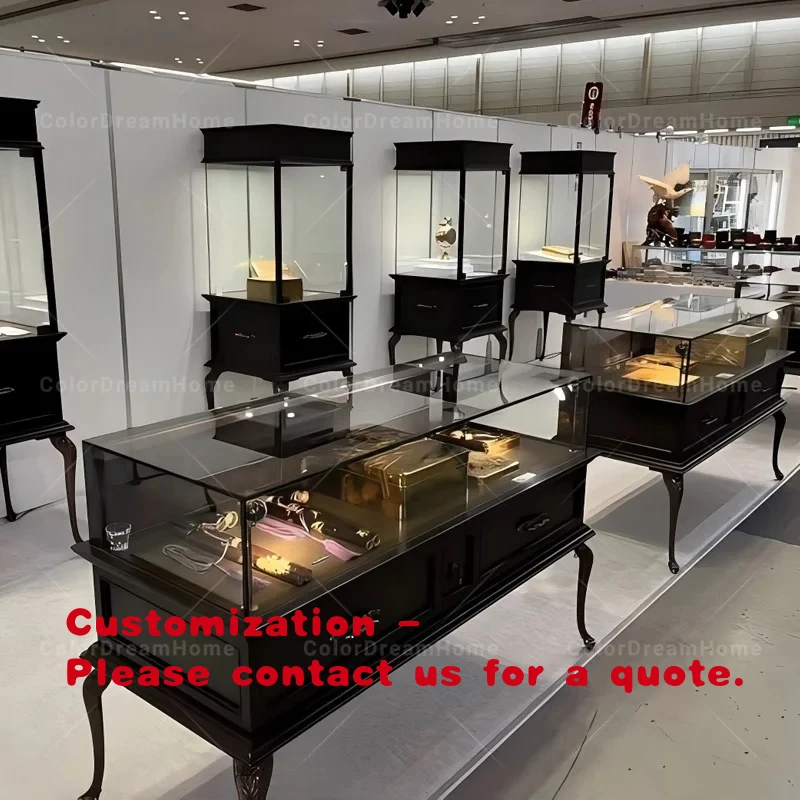 

custom.High Quality Jewelry Store Showroom Interior Design Jewelry Display Counter showcase Cabinet Shop Furniture Design