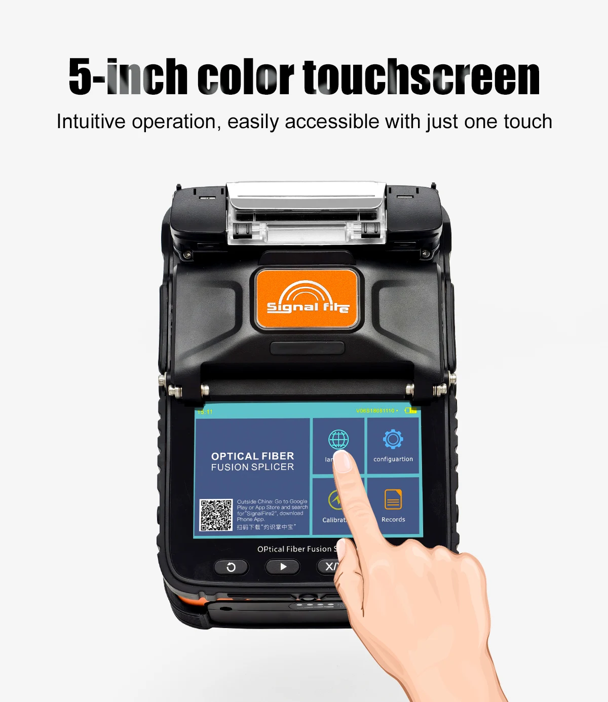 AI-5 AI-6A AI-6C SM & MM Multi-Language FTTH Fiber Optic Splicing Machine Optical Fiber Fusion Splicer Signal Fire AI5 New Model view 5