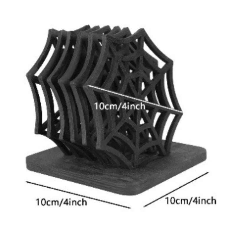 Halloween Wooden Spider Web Coaster Set Creative Hollow Desktop Coasters and Bowl Mats Festival Party Table Decoration Ornaments