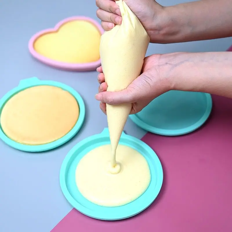 4/6/8 Inch Round Silicone Layer Cake Mould Silicone Mousse Cake Mold Layered Cake Round Shape Mold Cake Baking Tools