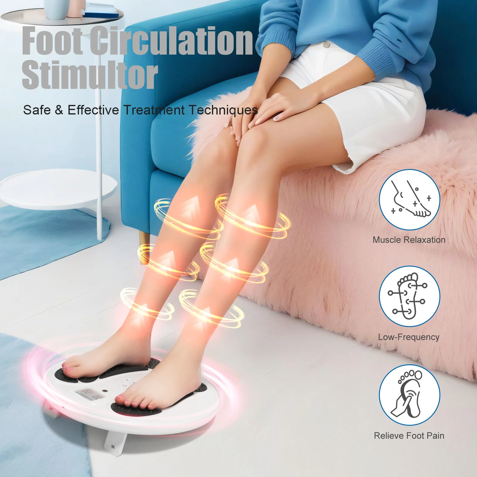 New Type Electromagnetic Foot Massager Body Therapy Machine EMS TENS Foot Massager machine