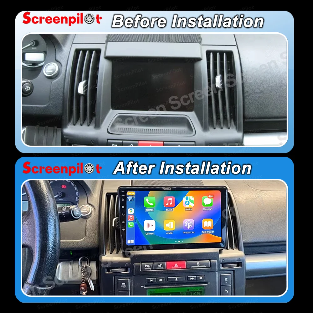 Android 16  For Land Rover Freelander 2 2006 - 2012 Wireless carplay Android Auto Multimedia DVD Player GPS Navigation