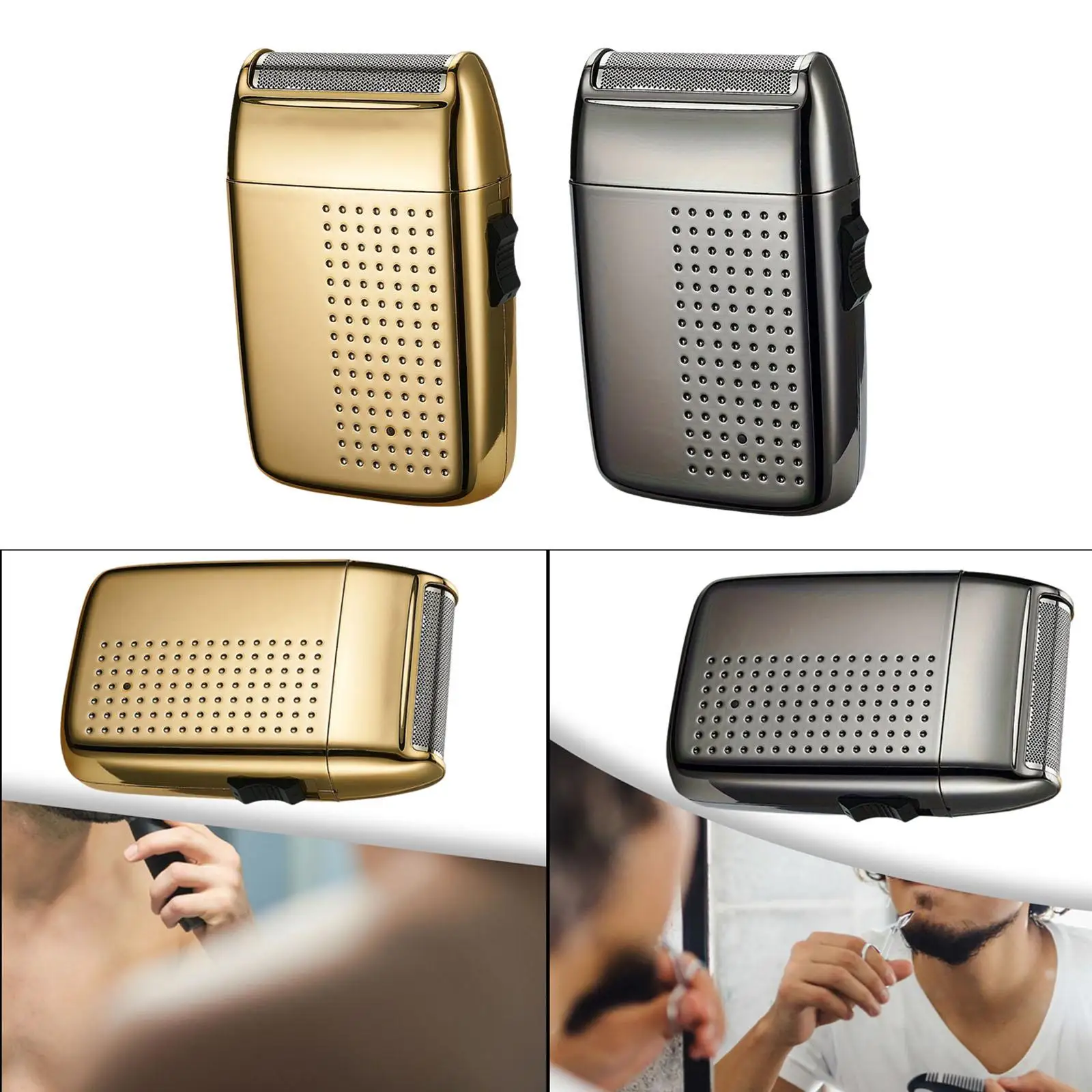 Mini afeitadora desmontable lavable para el hogar, maquinilla de afeitar con cabeza para Barba, regalos para papá al aire libre