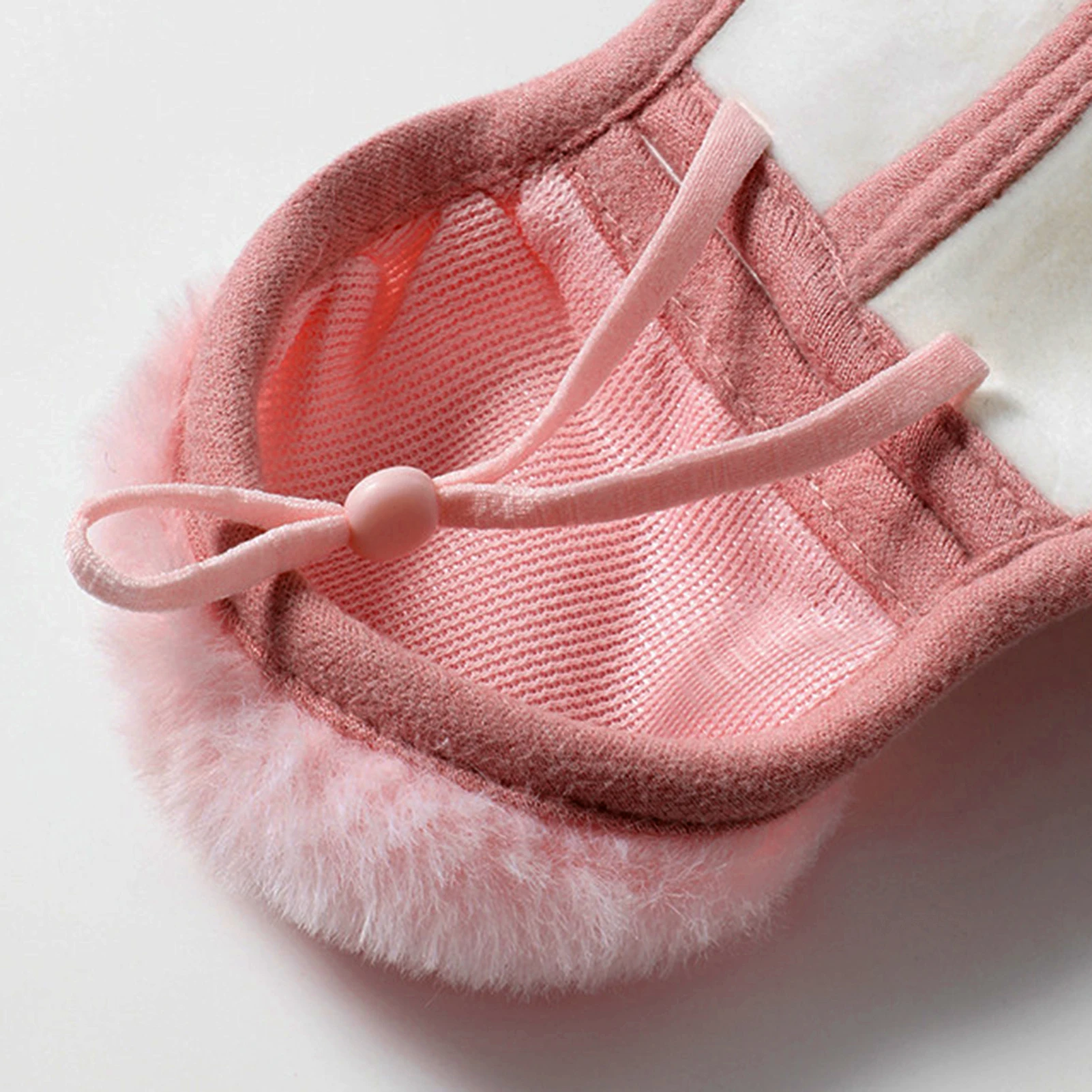 冬用暖かいフェイスマスク ウサギの毛皮の耳当て付き 防風 寒さ対策 通気性のあるマスク 男性用 女性用 ユニセックス