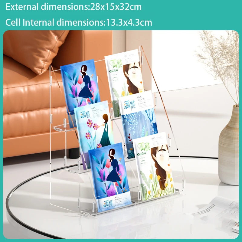 Multi-Layer Transparent Acrylic Mask Display Rack Home Cosmetics Storage Store Exhibitor Masks Decorative Makeups Display Stand