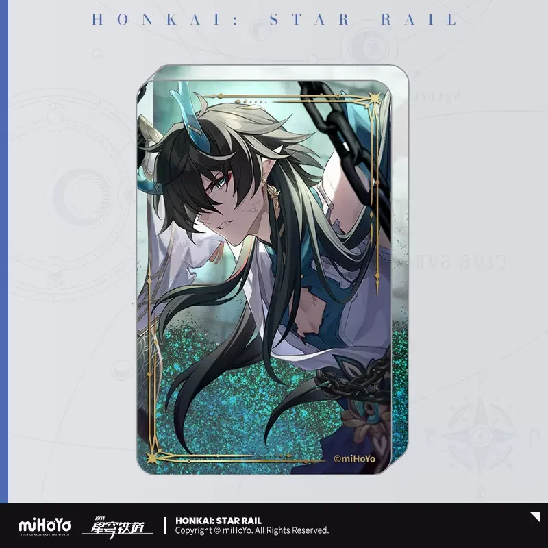 Sunsyea Honkai Star Rail Official Merch miHoYo Original Authentic Light Cone Series Acrylic Quicksand Ornament Dan Heng