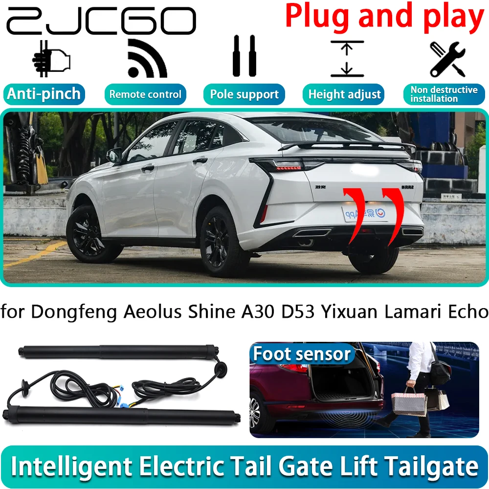 

ZJCGO for Dongfeng Aeolus Shine A30 D53 Yixuan Lamari Echo Electric Powered Tailgate Power Liftgate Automatic Tailgate System