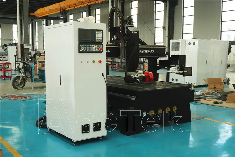 ส่วนลด 1325 1530 4 แกน CNC ไม้ Router เครื่องกัดอิตาลีแกนสําหรับเฟอร์นิเจอร์ประตูตู้และงานไม้