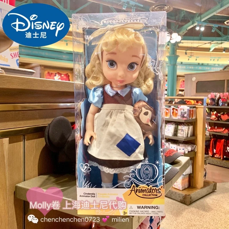 Original Disney Cartoon Princess Collection Salon Doll Long Hair Snow White Frozen Elsa Anna Doll Girl Boxed Kawaii Birthday Gif