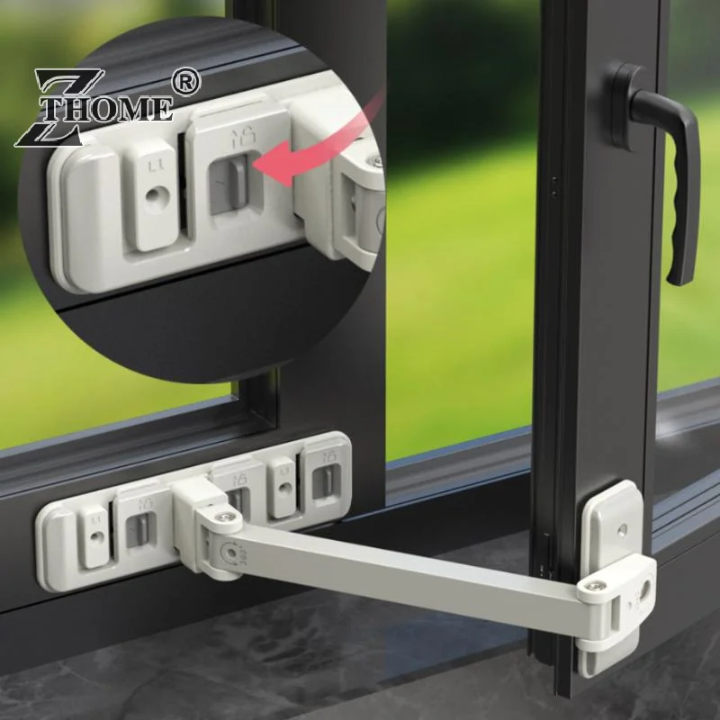 Cerradura de seguridad para bebés en casa, hebilla, soporte de límite de ventanas, cerraduras de puertas correderas, protección de seguridad anticaída para niños, pieza ajustable