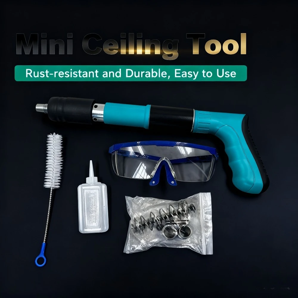 

Глушительная пушка, пистолет для стрельбы гвоздей, настенное крепление, кабельный лоток для фиксации гвоздей, подвесная карта, установка зажима для труб, потолочный артефакт