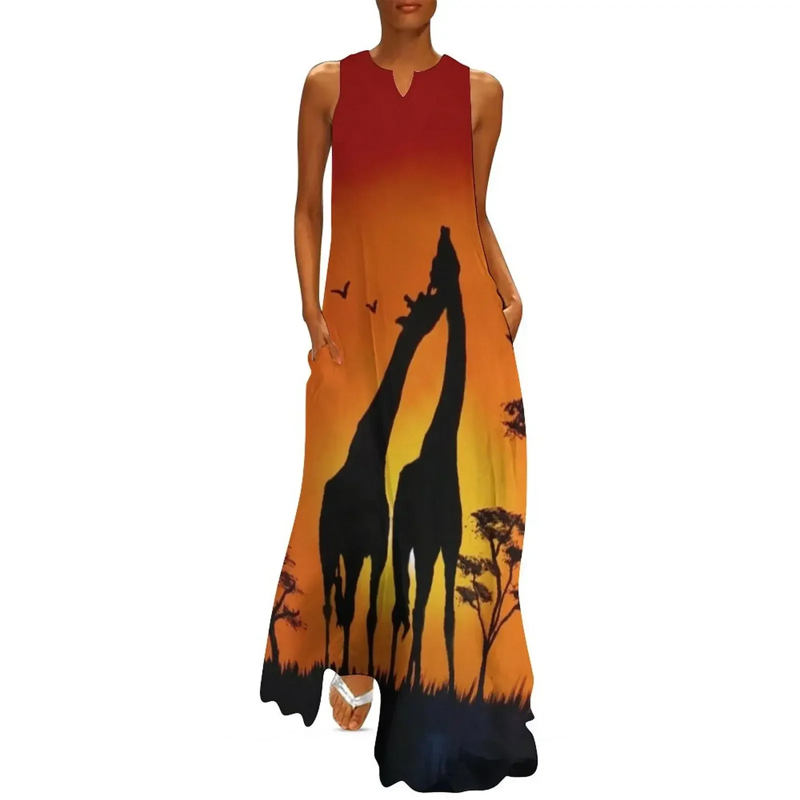 

Giraffe love Long Dress summer dresses ladies 2025 dress for woman women dress elegant dresses plus sizes