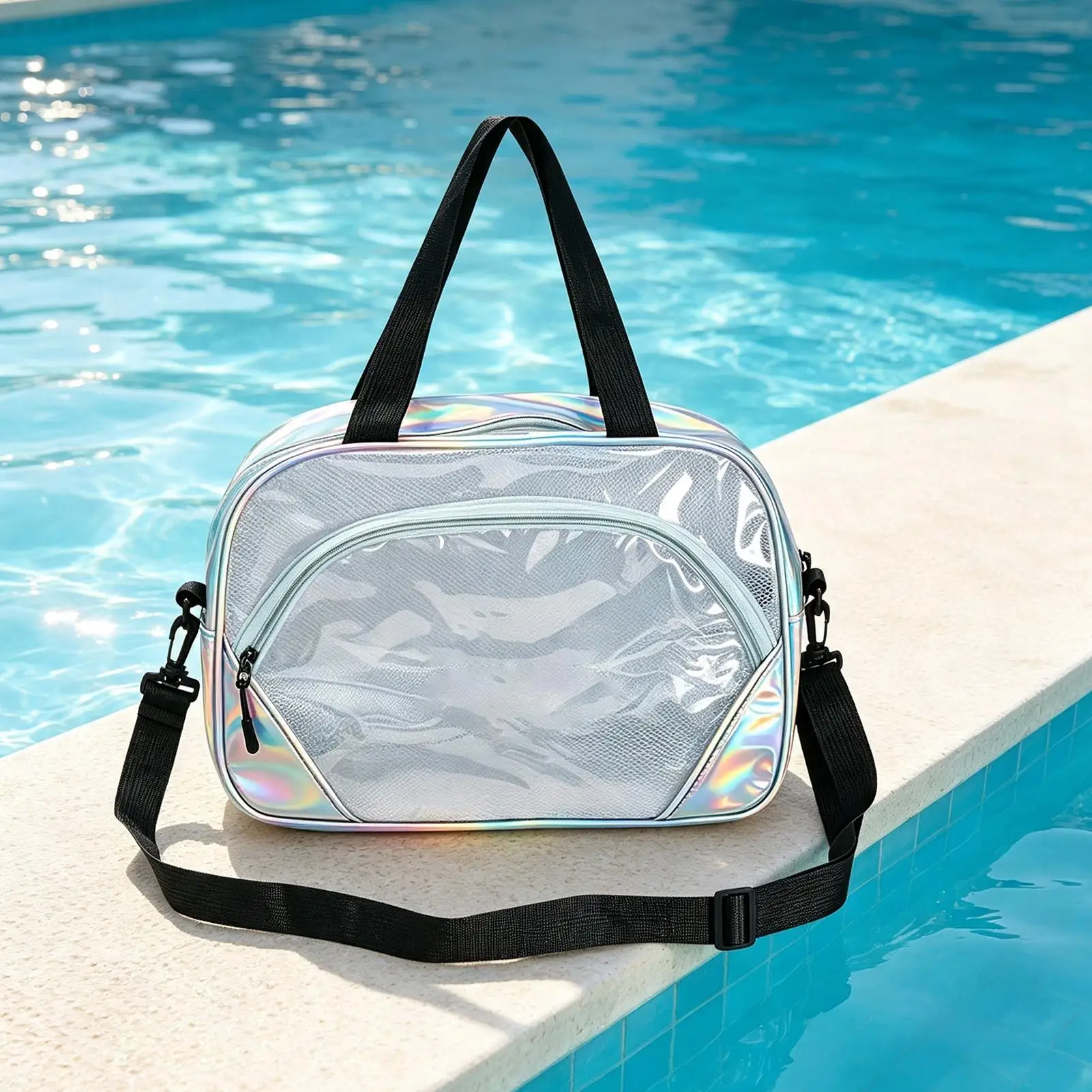 Gym Bag Large Waterproof Toiletry Storage Tote with Shoulder Strap Dry and Wet Separation Workout Bag for Outdoor Camping Hotel