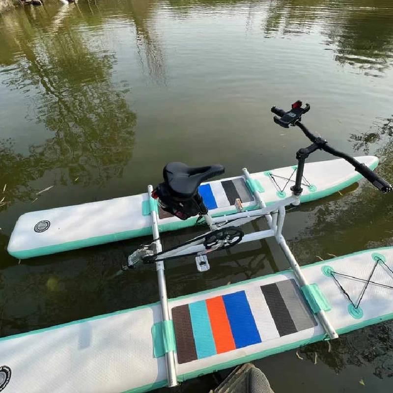 Esercizio d'acqua gonfiabile river sea Bike Swan Pedal Boat 1 or2 Person Hydro Bikes