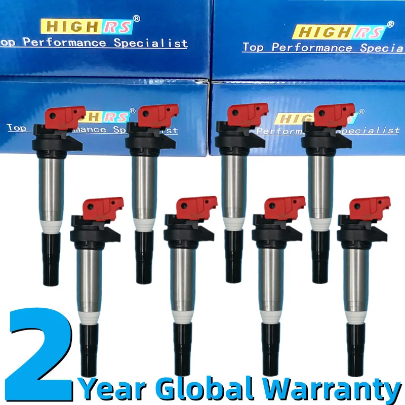 6 Performance ignition coils for BMW E46 E60 E82 E83 E84 E85 E90 E91 E92 coil pack 530i 535i 550i 650i 740i 750i 760i X5 X6 M5