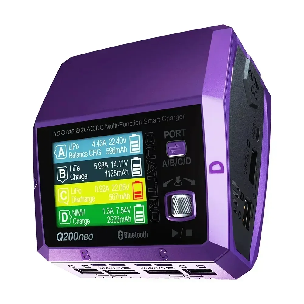 Q200neo charger AC/DC dual input intelligent multifunctional, compatible with various battery types