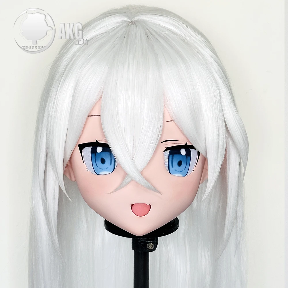 

(AL52)Customize Character Crossdressing Female/Girl Resin Full/Half Head With Lock Anime Cosplay Japanese Animego Kigurumi Mask