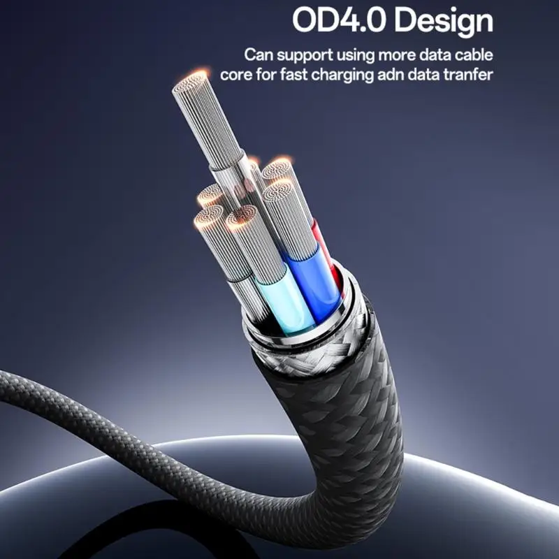 Y1UB Fast Charging Data Cord USB C Type C Keychain Cable Phone Quick Charging Cable