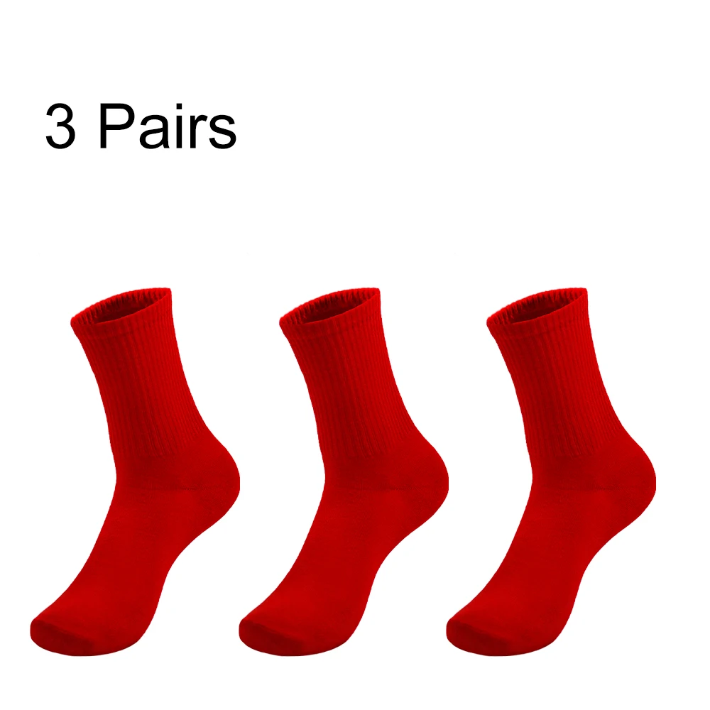 1/3 Red Christmas Socks Breathable FloorSocks  Men Women Yoga Socks Sports Socks Soft Wear-Resistant