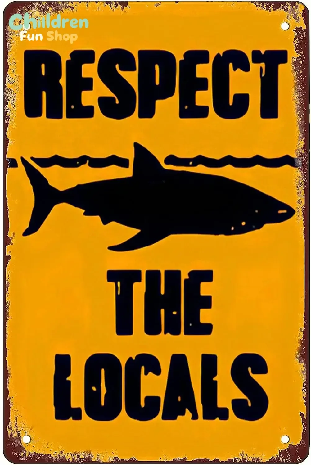 Respect The Locals Retro Metal Sheet Signs, Wall Decoration of Bars, Bedroom, Room,Restaurants,Garage, Home,cafes and Bars,