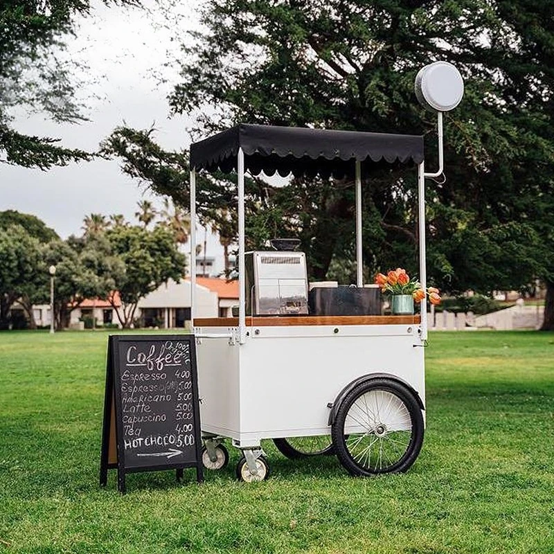 Outdoor Retail Stall Night Market Dining Car Shopping Mall Street Roadside Snack Cart Movable Display Table Stall Cart
