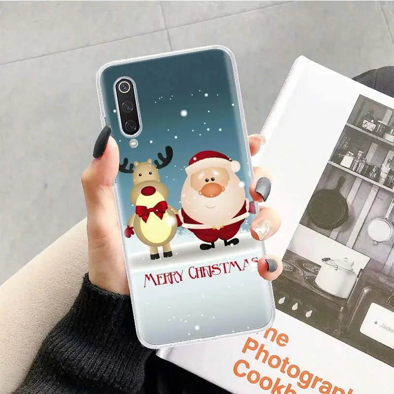 Merry Chrismas Happy New Year Phone Case For Xiaomi Redmi Note 13 12S 12 11S 10 9 8 10S 11 11T 11E Pro Plus + 9S 8T 7 5G Cover C