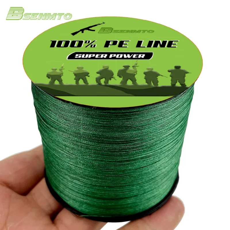 

BSENMTO 9 Strands Fishing Line NEW Braided PE Super Strong For Lake Sea 500M 300M 1000M 100M Multifilament Wire Woven Thread